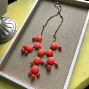 1003 Tangerine Bubble Necklace